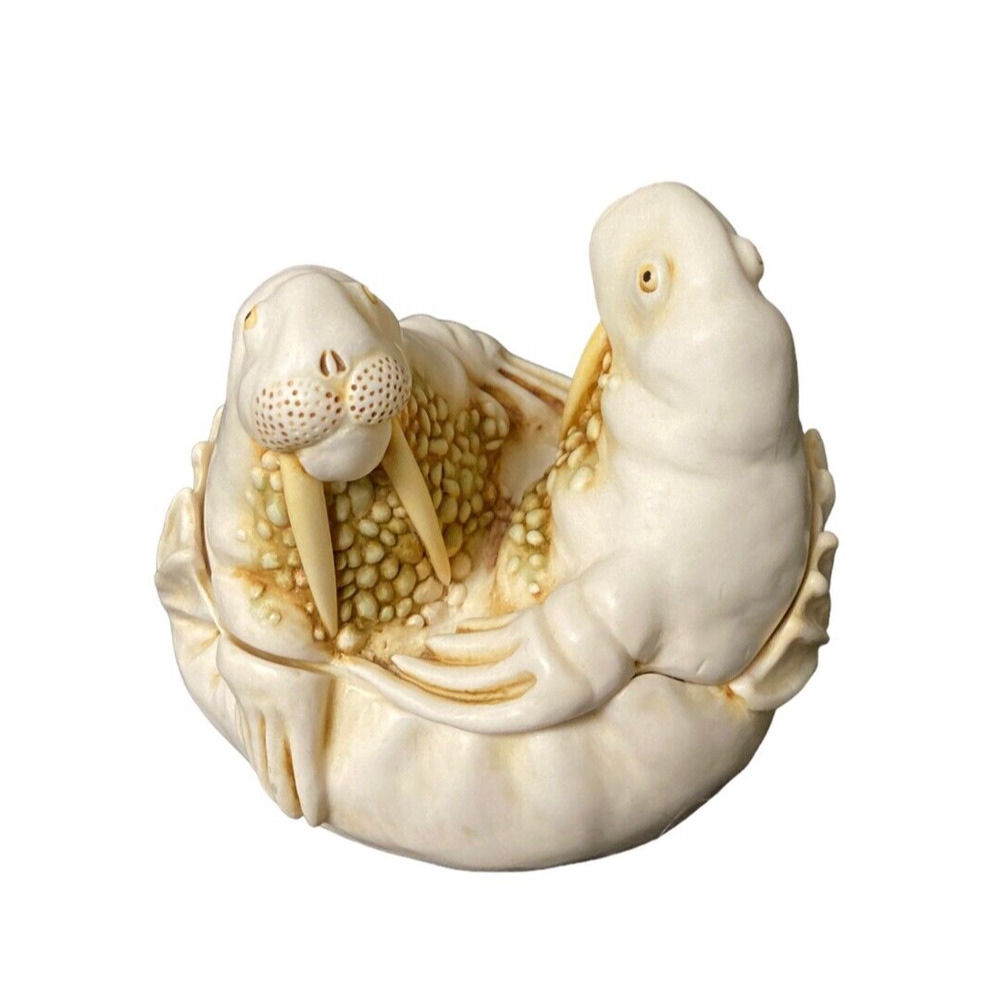 Harmony Kingdom TEA FOR TWO Treasure Jest Retired Walrus Peter Calvesbert